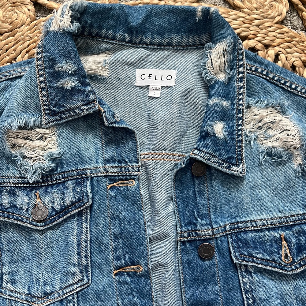 Distressed Denim Jacket